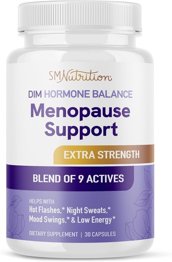 [BRSRAEIZOQMQO2Q6] Menopause Ergänzung für Frauen Hot Flashes & Nacht Sweats | Hormone Balance, Menopause Relief für Frauen & Perimenopause Unterstützung | mit Black Cohosh, DIM & Red Clover | Third-Party getestet | 30 Ct