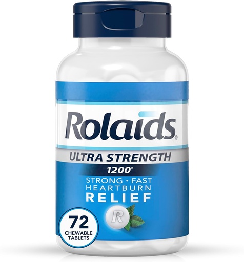[BRSWIF37AICRCDI3] Rolaids Ultra Strength Antacid Chewable Tablets, Mint, 72-Count