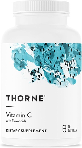 [BRSW2FAQAUCGGFY6] THORNE - Vitamin C - Blend of Vitamin C and Citrus Bioflavonoids from Oranges - Supports Immune System, Production of Cellular Energy, Collagen Production & Healthy Tissue* - Gluten-Free - 90 Servings