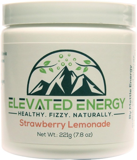 [BRSWG2TROUDQM3AV] Healthy Energy Drink Powder - Stevia & Natural Caffeine | Elevated Energy Fizzy Drink Mix | Strawberry Lemonade | 30 Servings