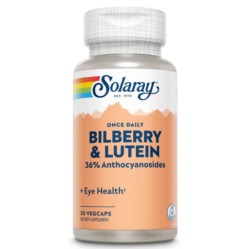 [BRSWIYQ5A55R6FLM] SOLARAY One Daily Bilberry and Lutein Supplement, 160 mg 30 Count