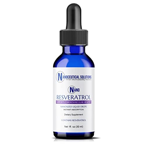 [BRSW2GABDN6BGCD2] Nanoceutical Solutions Nano Liquid Resveratrol Trans Resveratrol Supplement for Brain & Heart Health | Ultra-Efficient Absorption, Up to 8 Times Higher Than Resveratrol Capsules | 30 Servings