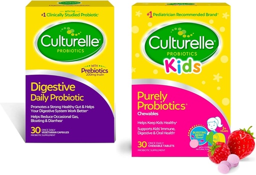 [BRSWGEIECQMRG2TV] Culturelle Digestive Health / Kids Chewables Bundle