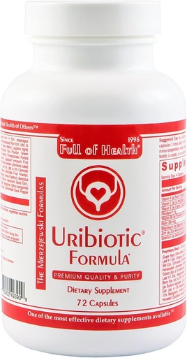 [BRSRMAQLBN6WK23J] Uribiotic Formula [72 Capsules] Since 2003 – Advanced Support for Urinary Bladder, Prostate & Kidney Health | Dietary Supplement | 60 Quality Ingredients