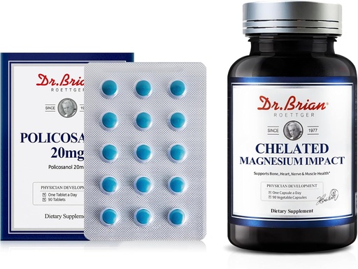 [BRSRAHY2BZYRAH3D] Policosanol Supplements and chelated Magnesium Supplements Bundled Products