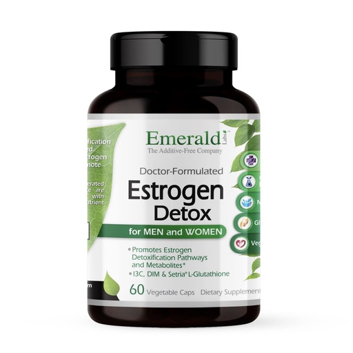 [BRSWYZQNO4HGMH37] EMERALD LABS Estrogen Detox - Supports Hormone Balance for Women & Men* - Includes I3C, DIM & Setria L-Glutathione - Vegan, Gluten-Free - 60 Vegetable Capsules (30-Day Supply)