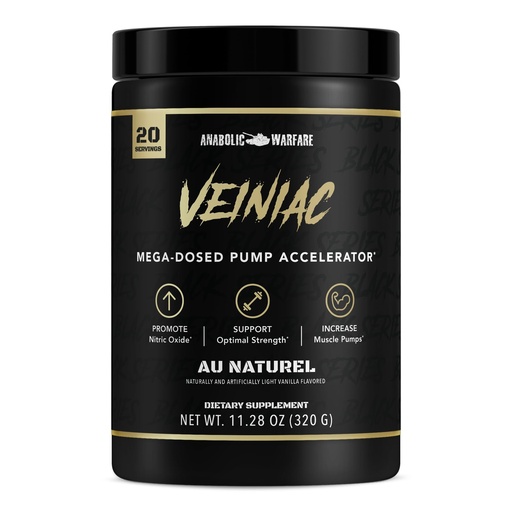 [BRSROYD3AUFBEYL5] Anabolic Warfare Veiniac Muscle Pump Activator Supplement Stimulant Free Pre-Workout with L-Citrulline, Betaine Anhydrous, & Added AGMass™, Increases Nitric Oxide*, Natural 20 Servings