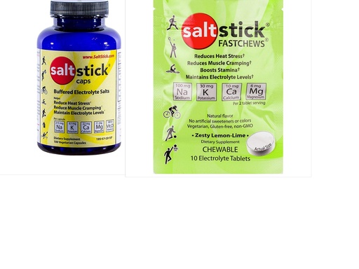 [BRSWIEYMCR7B2CLU] Saltstick Electrolyte Capsules (100 Capsules) Incl. Comp. FastChews Trial Pack