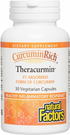 [BRSWIEIDOR4B2CTY] Natural Factors, CurcuminRich Theracurmin, 30 mg, Formulated for Superior Absorption, 30 Count (Pack of 1)