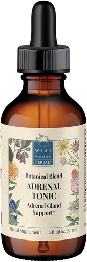 [BRSWIZY5OV7BOADA] Wise Woman Herbals Adrenal Tonic Liquid Extract, Herbal Adaptogen Blend with Eleuthero, Ashwagandha & Licorice, Supports Healthy Adrenal Function, Energy, Stamina, Stress & Focus, Non-GMO, 2 Fl Oz