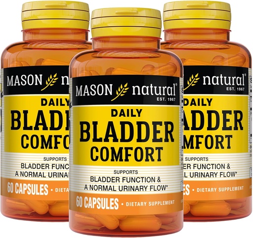 [BRSW2BQ3DEBAO3DG] Mason Natural Daily Bladder Comfort, 30,Day təchizatçı, Guangzhou Seed ilə, və Soy Germ Normal Bladder funksiyasını dəstəkləmək üçün, 60 Kapsül (Böyük 3)