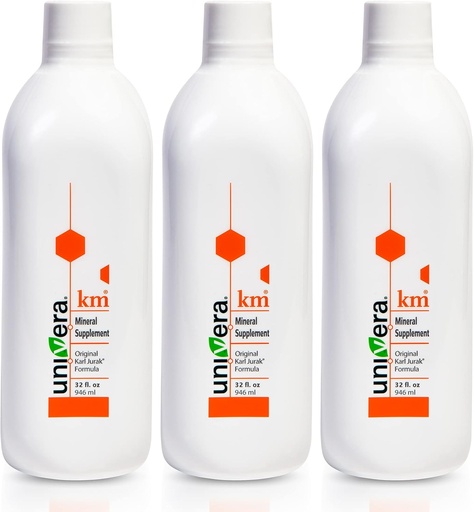 [BRSWYBD2B4NBGFLK] Univera KM Mineral Supplement | Original Karl Jurak Formula | Rich in Potassium & Vitamins | Stabilizes pH Balance | Supports Digestion + Nutrient Absorption | Natural Phytonutrients | 90 Day Supply