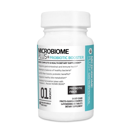[BRSWKFYACF4BKGDC] Microbiome Plus Prebiotics scFOS Prebiotic Fiber, Boosts Probiotic Benifits, GI Digestive Supplements, Allergy Safe and Gluten-Free for Men and Women (1 Month Supply) (1)