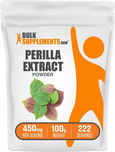 [BRSWY2QKOIHGGDQ7] BulkSupplements.com Perilla Extract Powder - Perilla Frutescens Supplement, Bylinný dodatek - Vegan & Gluten Free, 450mg per Serving, 100g (3.5 oz) (Balení po 1)