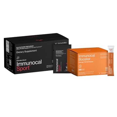 [BRSRA2T3OYNQ2DQ6] Immunocal Sport Bundle Sport and Booster Energy Performance - Glutathione Precursor with Whey Protein Isolate & Nrf2 Activator