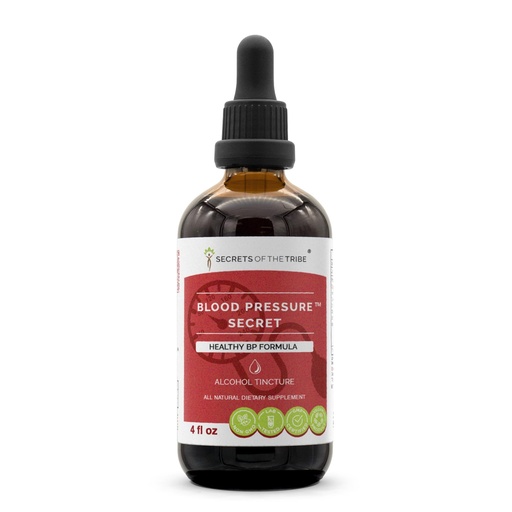[BRSWGYYOAQMB4FDJ] Secrets of the Tribe - Blood Pressure Secret, Healthy Circulation Formula, Herbal Supplement Blend Drops Alcohol Liquid Extract (4 fl oz)