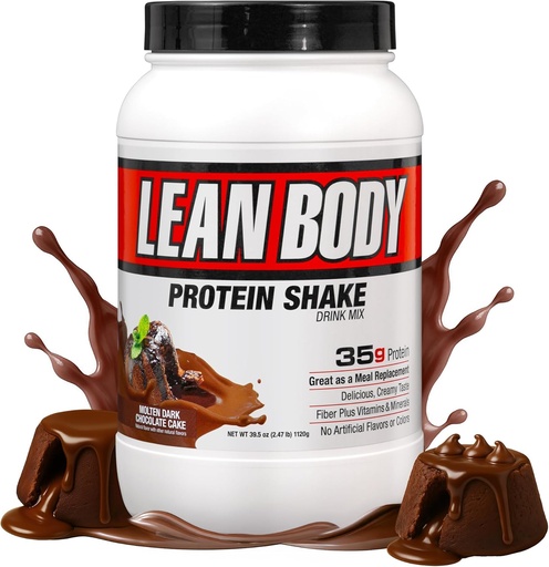 [BRSWGEDYBBYRYCDB] Labrada Lean Body Hi-Protein Meal Replacement Shake, Molten Dark Chocolate Cake PACKAGING MAY VARY