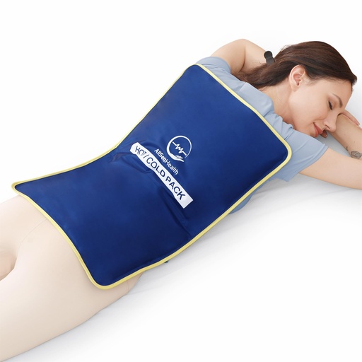 [BRSRAEARDIOQGA3L] Extra Large Reusable Gel Ice Pack for Injuries (23"x15") | Large Ice Pack for Back Pain Relief, Post Surgery Recovery, Flexible Cold Pack for Lower Back Pain