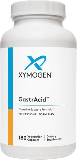 [BRSWIYIZCF5R42Q3] XYMOGEN GastrAcid - Betaine HCl with Pepsin, L-Glutamic Acid + Gentian Root Digestive Bitters to Support Digestion, Nutrient Absorption + Healthy Gastric pH - Gut Health Supplement (180 Capsules)