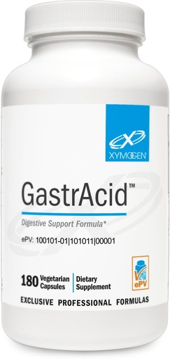 [BRSWIYIZCF5R42Q3] XYMOGEN GastrAcid - Supports Digestive Health - Acid Balance Formula With Betaine HCl & Gentian Root - Vegetarian, Non-GMO & Gluten Free - 180 Capsules