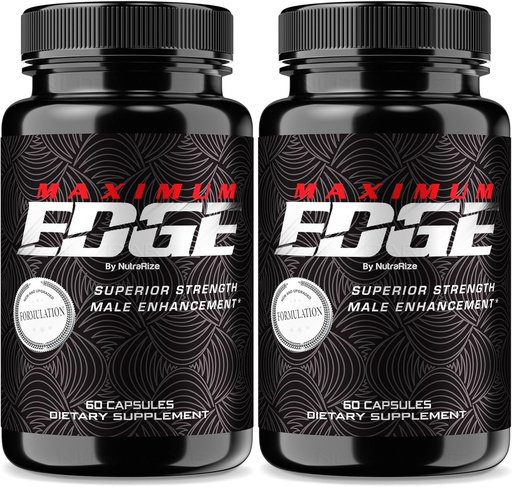 [BRSROCARBMIWEHY2] (2 Pack) Maximum Edge Male Pills - Maximum Edge Capsules for Men, Full Daily Formula for General Wellness and Peak Performance, MaximumEdge Advanced Dietary Supplement, Reviews (120 cápsulas)