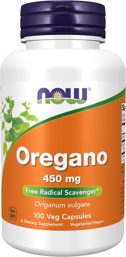 [BRSWIY35CYGBOFTG] NOW Foods Supplements, Oregano (Origanum vulgare) 450 mg, Free Radical Scavenger *, 100 Veg kapszula