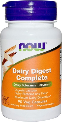 [BRSWIGI5AUHRQDT6] Now Foods Dairy Digest Complete 180 count (90 count X 2 Pk)