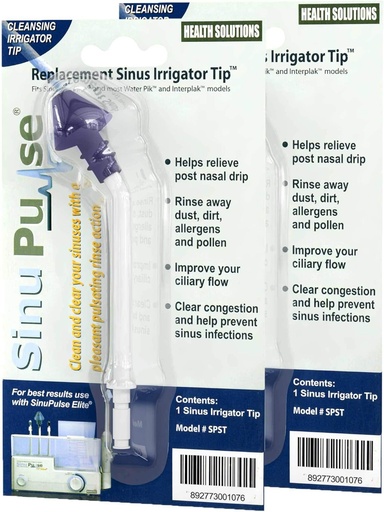 [BRSWYZIYBUFRUDTK] Sinupulse Elite Replacement Sinus Irrigator Tip (2 Pack)