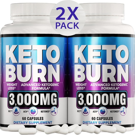 [BRSRA233B4NBEDTJ] (2 Pack) Keto Diēta Tabletes - Advanced Svara zudums - Keto Papildinājums sievietēm un vīriešiem - Apple Sidrs Etiķis - Keto ACV Gummies Gummy - Ražots ASV