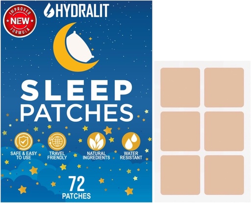 [BRSROGL3CV4BMHTO] Sleep Patches for Adults Extra Strength Sleeping Aid Patch Melatonin Restful Nights Time-Released Formula Skin Jet Lag Travel Friendly Last All Night Men and Women Better Morning 72 Pack