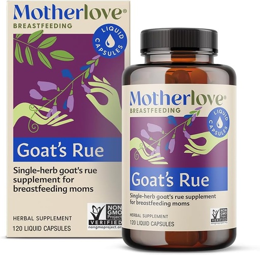 [BRSWIYQAC4HQEDQ5] Rue de Motherlove Goat (120 tapas líquidas) Suplemento de lactancia para o desenvolvemento de tecidos mamas e apoio á subministración de leite materno - Non-GMO, herbas orgánicas, Vegan, Kosher, Soy-Free