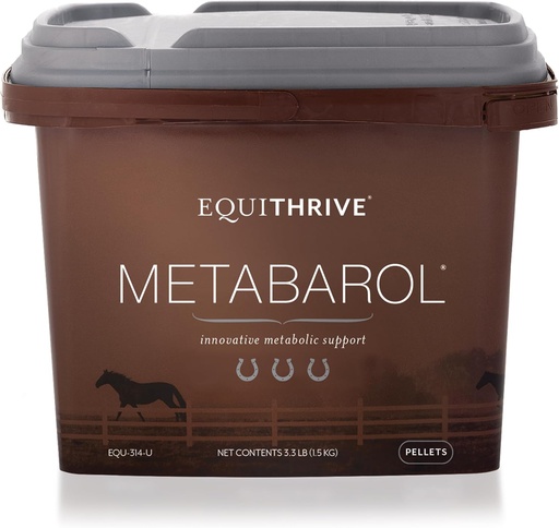 [BRSWGFDQCQIAG3QY] Metabarol Horse Supplement Pellets with Resveratrol, Metabolic Support Supplement for Horses, Equine Metabolic Supplement, Equine Care Products, 3.3 lbs