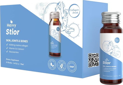 [BRSWGAY6AF6RMGTV] Heivy Marine Collagen Liquid, Collagen Drink, Marine Collagen, Liquid Collagen for Women for Hair Growth, Skin Repair, 1.69 Fl Oz (Pack of 10), Collagen Drink for Joints&Bones