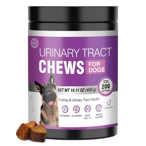 [BRSRACTYOUJRGHL7] Dog UTI Treatment, 200 Chews Cranberry Supplement for Dogs with D-Mannose Support Normal Urinary Tract Bladder Health & Kidney & Incontinence Remedy Stops UTI Treats Chicken Flavor