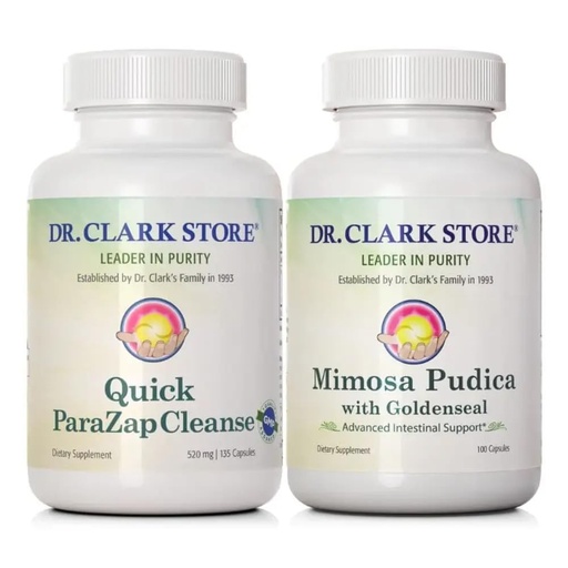[BRSRAAQLPMHQK2QU] Dr Clark Store Quick para-Zap Cleanse & Mimosa Pudica – Powerful Cleanse, Detox Support & Gut Health Formula