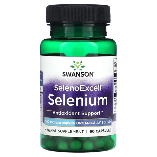 [BRSWIYT7PMNG2FY3] Swanson Selenoexcell Selenium 200 mcg 60 Capsules