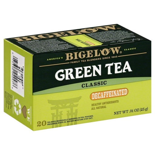 [BRSWGYI5BAHGODLZ] Bigelow Green Tea Decaf 0.91 OZ(Pack of 3)3