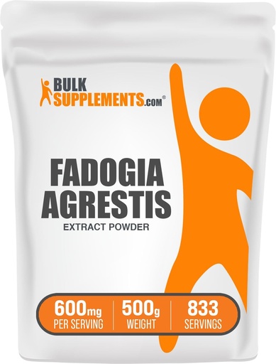 [BRSROGIOAVYRYD3D] BulkSupplements.com Fadogia Agrestis Extract Powder - Fadogia Agrestis Supplement, Fadogia Agrestis 600mg - for Energy Boost, Gluteeniton, 600mg per Serving, 500g (1,1 lbs) (Pakkaus 1)