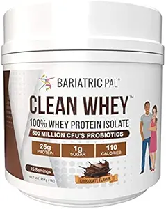 [BRSW2ZYRBB6QAC32] BariatricPal Clean Whey Protein (25g) with Probiotics (15 Servings) (Chocolate)