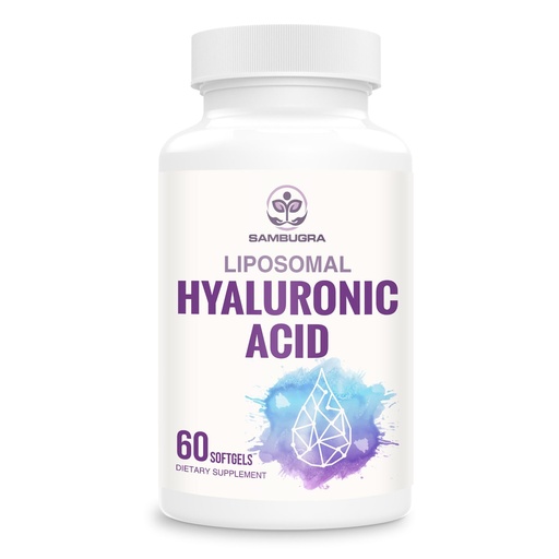 [BRSRMCAQDMORAC3O] Sambugra Liposomal Hyaluronic Acid 1000mg, High BioavailabilityHyaluronic Acid Capsules, Dietary Supplement Support Skin and Bones, 60 Capsules