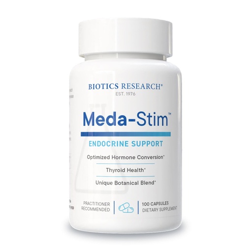 [BRSWI2YGBQMBMG3G] Biotics Research Meda Stim Support Endocrine Function, Nutritional Support for the Thyroid Gland, Healthy T3, T4, Thyroxine Levels, Metabolic Health, Contains Iodine, Selenium, Magnesium, 100 Capsules