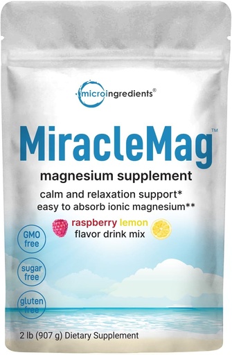 [BRSROBA5OQJRQFLF] Calm Magnesium Powder, 2lbs | Magnesium Citrate Powder | Sweet Raspberry Lemon Flavored | Calm & Relaxation Mineral Support | Easily Absorbed | Non-GMO, Vegan, Sugar Free