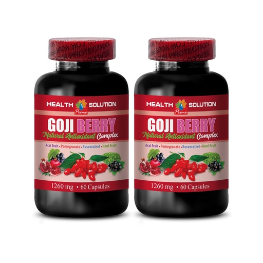 [BRSWGHYHC4ORGEYZ] antioxidant multivitamin - GOJI BERRY - NATURAL ANTIOXIDANT COMPLEX - Natural resveratrol - antioxidants supplement - superfood goji berries, goji berry supplements, superfood antioxidant, 2B 120Caps