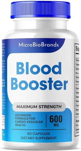 [BRSRAFA7CEBWMFI4] (1 Pack) MicroBio Blood Booster Capsules, Micro Bio Blood Booster Natural Blood Flow Support Supplement, Blod Booster Pills, Micro Bio Brands Blood Booster Advanced Formel
