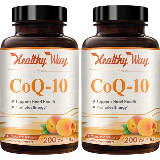 [BRSWGFI2BMMGCET3] Coenzyme Q10 400mg CoQ10 Supplement - Once Daily Coq 10 400mg Powder Capsules for Healthy Heart Antioxidant and Energy Support - Non-GMO Quick Absorption Ubiquinone Q10 Coenzyme (200 Servings)