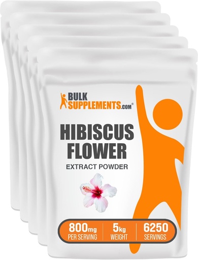[BRSWGZIHBYOWCHQ7] BulkSupplements.com hibiscus Flower Extract σκόνη (5 χιλιόγραμμα - 11 lbs)