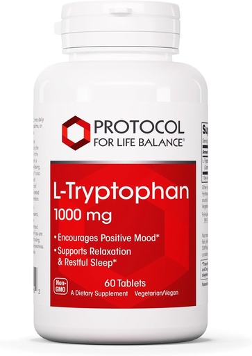 [BRSWIZQLDEAAC2TC] Yeni BALANCE L-Tryptophan 1000 mg - Uyku Desteği Rahatlama - 60 Tabs