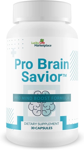 [BRSROYI6CB7GMHQ4] Pro Brain Savior - Nootrop Brain Supplement - Pro Mind Boost Formel for Memory, Focus, & Clarity - Study Pills - Bacopa, Niacin, Coffein + L- Theanine, GABA - Fremme hukommelse tilbageholdelse og læring