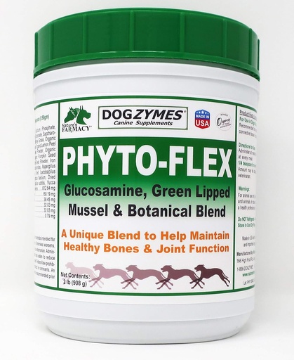 [BRSWIFL2OABAOYLA] Dogzymes Phyto Flex - Glucosamine, Chondroitin, MSM and Hyaluronic Acid… (2 Pound)
