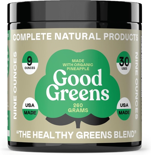 [BRSWGYYBCMNWK3TL] Good Greens Superfood Powder - The Healthy Greens Blend - 9oz 30 Μερίδες